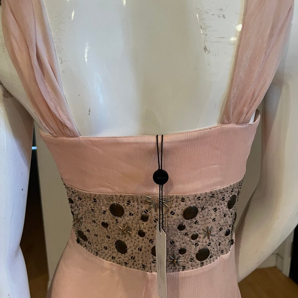 $300 GRAZIE EMBELLISHED SILK ASYMMETRICAL DRESS SZ 36 / 4 US - Picture 6 of 8